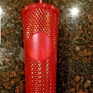 Starbucks Holiday Studded Tumbler Neon Pink